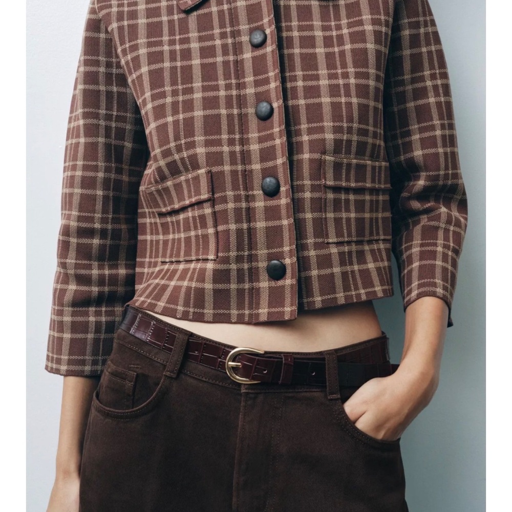 NWT Zara Brown Knit cardigan, XL, GP1510 - Picture 2 of 6